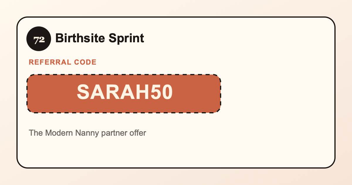 Birthsite Sprint partner share preview image