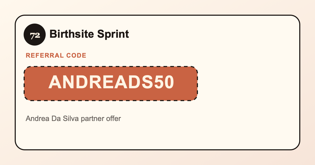 Birthsite Sprint partner share preview image