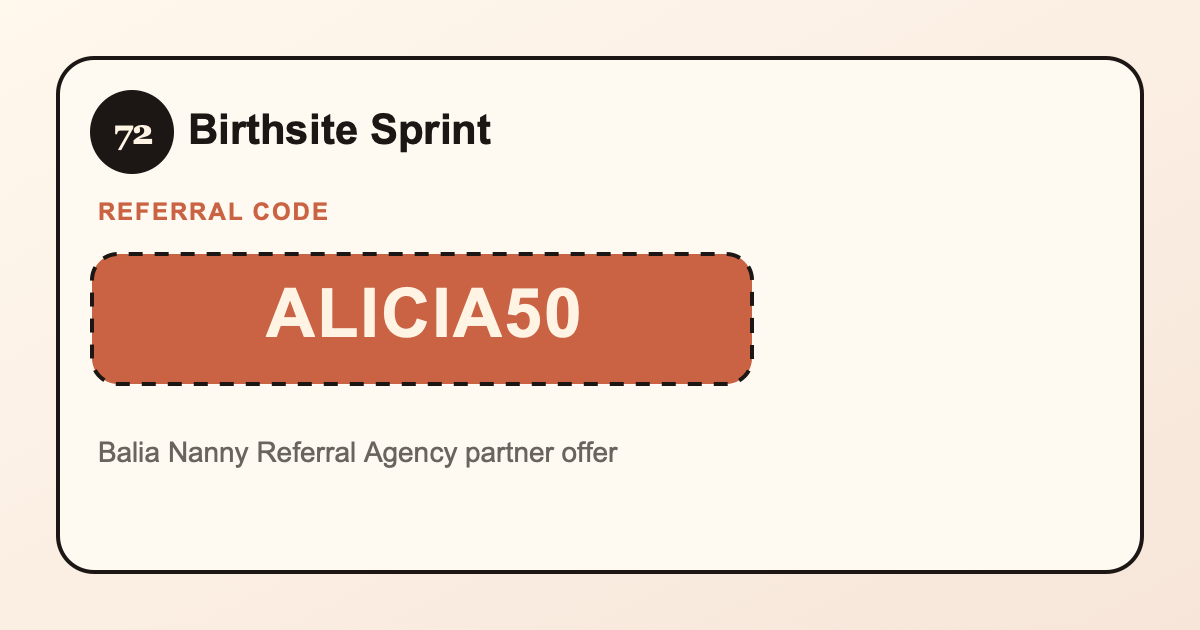 Birthsite Sprint partner share preview image