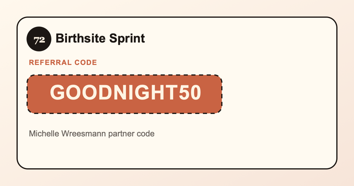 Birthsite Sprint partner share preview image